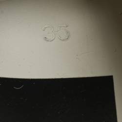 Pre Owned Golden Goose White Calf Hair and Leather Hi Star Lace Up Sneakers Size 35