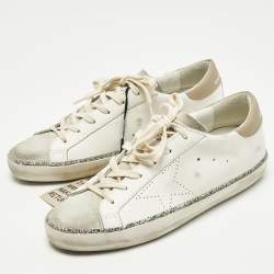 مملوكة مسبقًا Golden Goose Super Star Skate Size 41 Multicolor Leather and Suede Low Top Sneakers