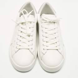 مملوكة مسبقًا حذاء رياضي غولدن غوس جلد أبيض/بني هاي ستار برباط مقاس 36