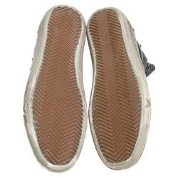 Golden Goose Black Leather and Elastic Fabric Hanami Sock Slip On Sneakers Size 39