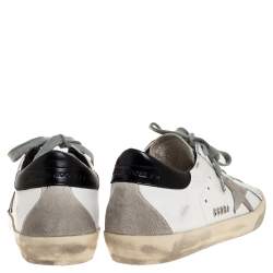 Pre Owned Golden Goose White Leather Superstar Low Top Sneakers Size 36