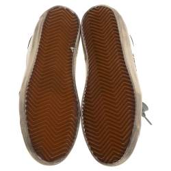 Pre Owned Golden Goose White Leather Superstar Low Top Sneakers Size 36