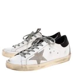 Pre Owned Golden Goose White Leather Superstar Low Top Sneakers Size 36