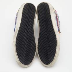 Golden Goose Multicolor Suede And Glitter GGDB Slide High Top Sneakers Size 37