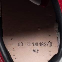 Golden Goose Red Suede Running Sneakers Size 40