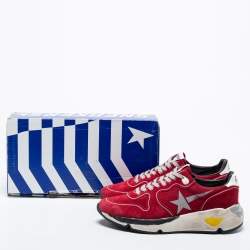 Golden Goose Red Suede Running Sneakers Size 40