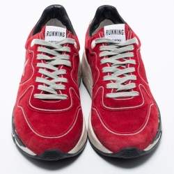 Golden Goose Red Suede Running Sneakers Size 40