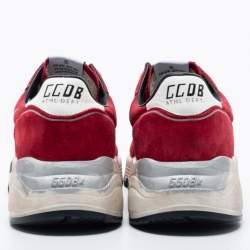 Golden Goose Red Suede Running Sneakers Size 40