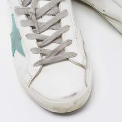 Pre Owned Golden Goose White Leather Superstar Low Top Sneakers Size 39