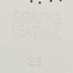 Pre Owned Golden Goose White Leather Yeah Low Top Sneakers Size 36