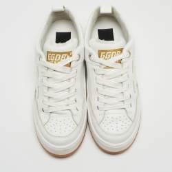 Pre Owned Golden Goose White Leather Yeah Low Top Sneakers Size 36