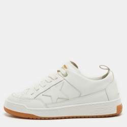 Pre Owned Golden Goose White Leather Yeah Low Top Sneakers Size 36
