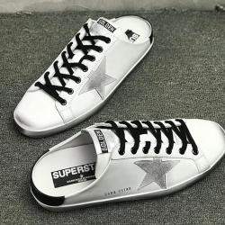 Pre Owned Golden Goose Black leather Muller EU 38