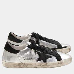 Pre Owned Golden Goose Black Leather Sneaker EU 37