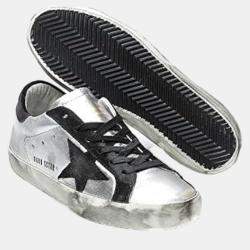 Pre Owned Golden Goose Black Leather Sneaker EU 37