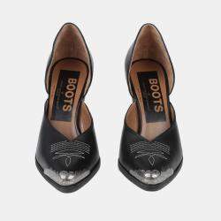 Golden Goose Black Leather D'orsay Pumps 41