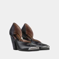 Golden Goose Black Leather D'orsay Pumps 41