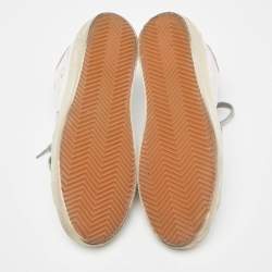 Pre Owned Golden Goose White Leather Hi Star Low Top Sneakers Size 39