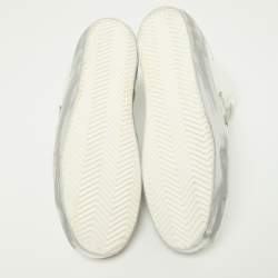 Pre Owned Golden Goose White Leather Francy Sneakers Size 39