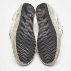 Pre Owned Golden Goose White Leather Superstar Sneakers Size 40