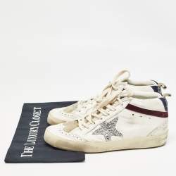 Golden Goose White Leather Midstar High Top Sneakers Size 37