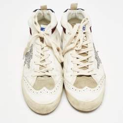Golden Goose White Leather Midstar High Top Sneakers Size 37