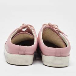 Pre Owned Golden Goose Pink Leather Superstar Sabot Sneakers Size 42