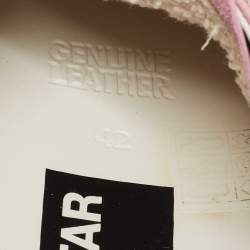 Pre Owned Golden Goose Pink Leather Superstar Sabot Sneakers Size 42