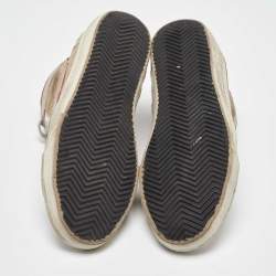 Pre Owned Golden Goose Multicolor Suede and Leather Slide Sneakers Size 40