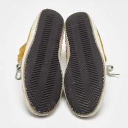 Pre Owned Golden Goose Yellow Suede Francy High Top Sneakers Size 40