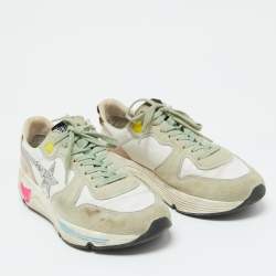 Golden Goose Multicolor Leather, Mesh and Suede Low Top Sneakers Size 38