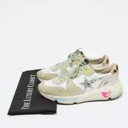 Golden Goose Multicolor Leather, Mesh and Suede Low Top Sneakers Size 38