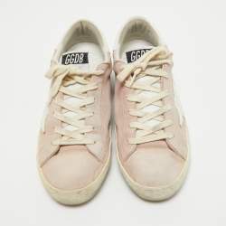 Golden Goose Pink Suede Superstar Low Top Sneakers Size 37