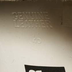 Pre Owned Golden Goose White Mesh and Leather Superstar Lace Up Sneakers Size 40