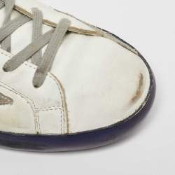 Golden Goose White Leather Super Star Low Top Sneakers Size 41