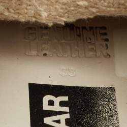 Pre Owned Golden Goose White Leather Superstar Mules Size 38