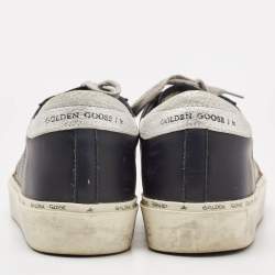 Golden Goose Black Leather Superstar Lace Up Sneakers Size 40