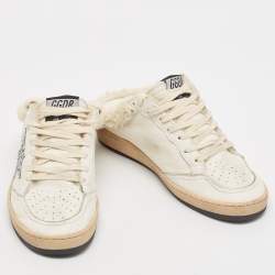 Golden Goose White Fur and Leather Superstar Sneaker Mules Size 37