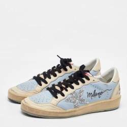 Pre Owned Golden Goose Multicolor Leather Ballstar Low Top Sneakers Size 40