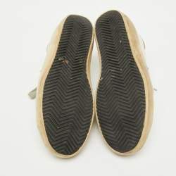 Pre Owned Golden Goose White Leather Superstar Low Top Sneakers Size 37