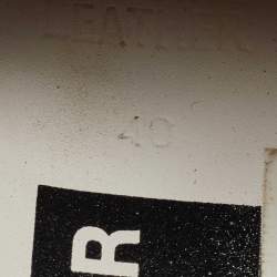 Pre Owned Golden Goose Silver/Black Leather and Suede Superstar Low Top Sneakers Size 40