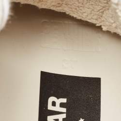 Pre Owned Golden Goose Multicolor Calf Hair and Suede Super Star Sneakers Size 37