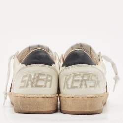 Pre Owned Golden Goose Multicolor Calf Hair and Suede Super Star Sneakers Size 37