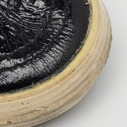 Pre Owned Golden Goose Multicolor Leather and Leopard Print Calf Hair High Top Sneakers Size 39