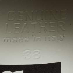 Pre Owned Golden Goose Gold Metallic Glitter PVC Superstar Low Top Sneakers Size 38