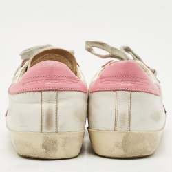 Golden Goose White Leather Super Star Low Top Sneakers Size 38