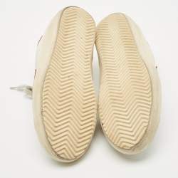Golden Goose White Leather Super Star Low Top Sneakers Size 38