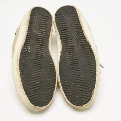 Golden Goose Gold Leather  Superstar Low Top Sneakers Size 38