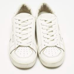 Golden Goose White Leather Stardan Low Top Sneakers Size 38
