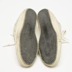 Golden Goose Gold Leather and Suede Super Star Sneakers Size 37